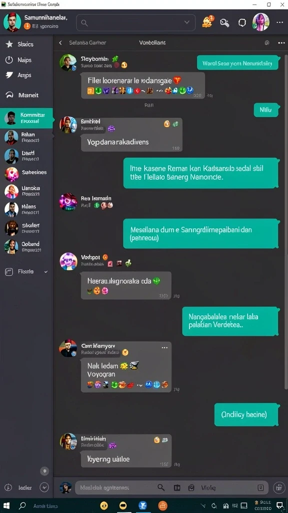 Screenshot dari tantangan seru dalam game.
