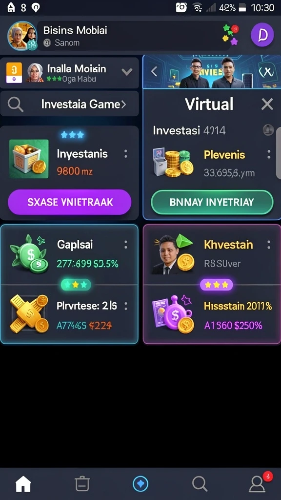 Tangkapan layar dari level pertama yang penuh warna.