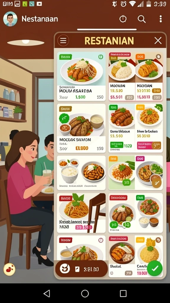 Tangkapan layar memperlihatkan fitur social sharing untuk berbagi pencapaian.