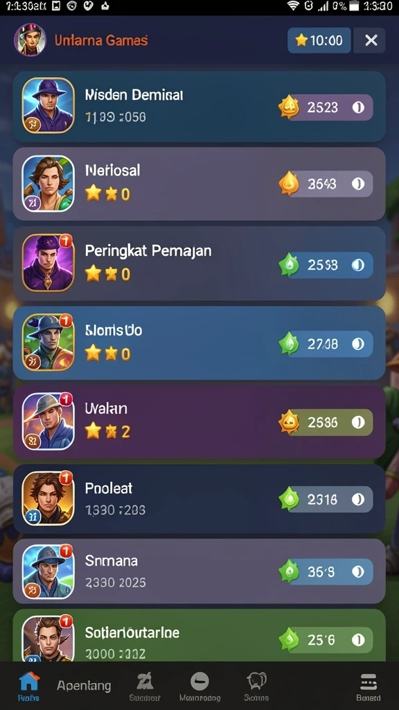 Menggambarkan momen menegangkan saat menyelesaikan level sulit.
