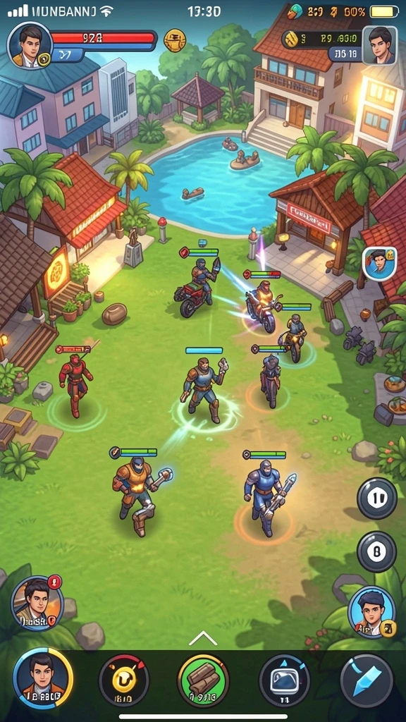 Screenshot menunjukkan antarmuka permainan yang menarik.