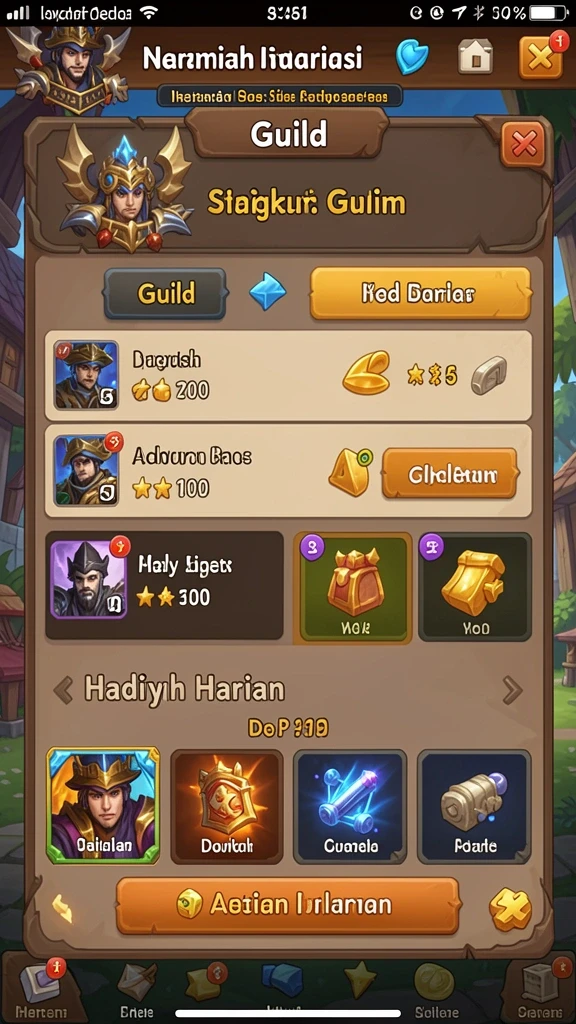 Gameplay seru dengan banyak pilihan permainan.