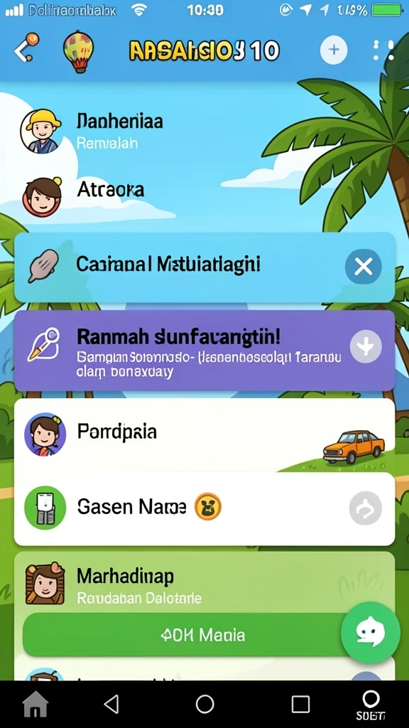 Adegan aksi epik di dalam game.