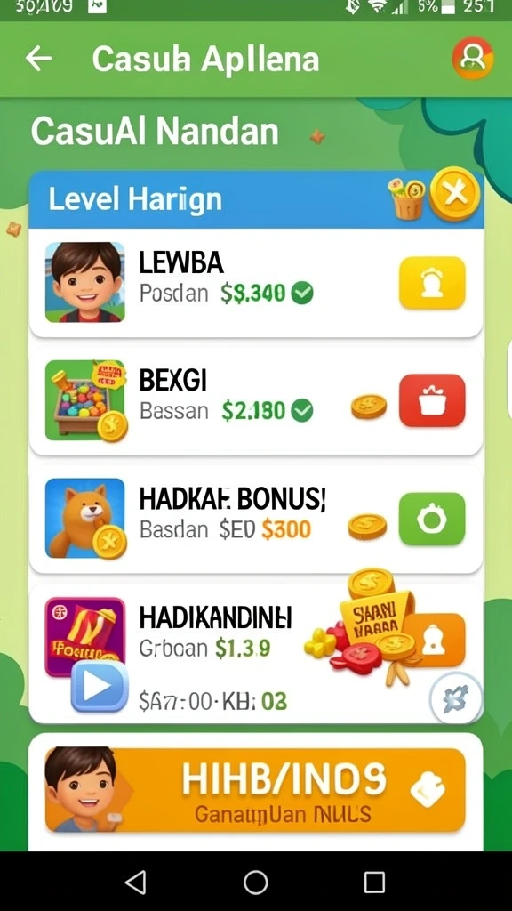 Level menantang dengan grafis yang memukau.