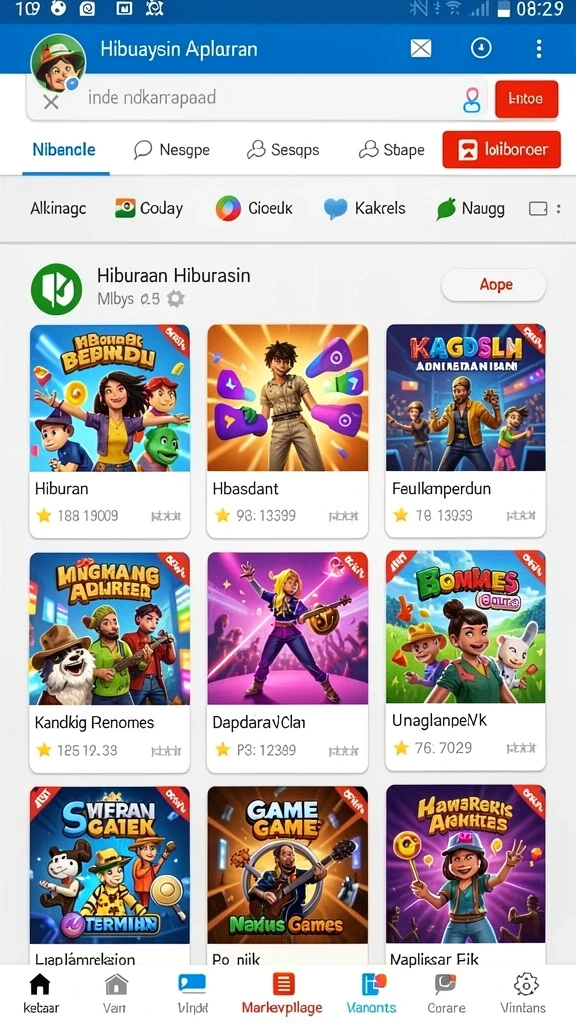 Beragam pilihan permainan yang seru dan menantang.