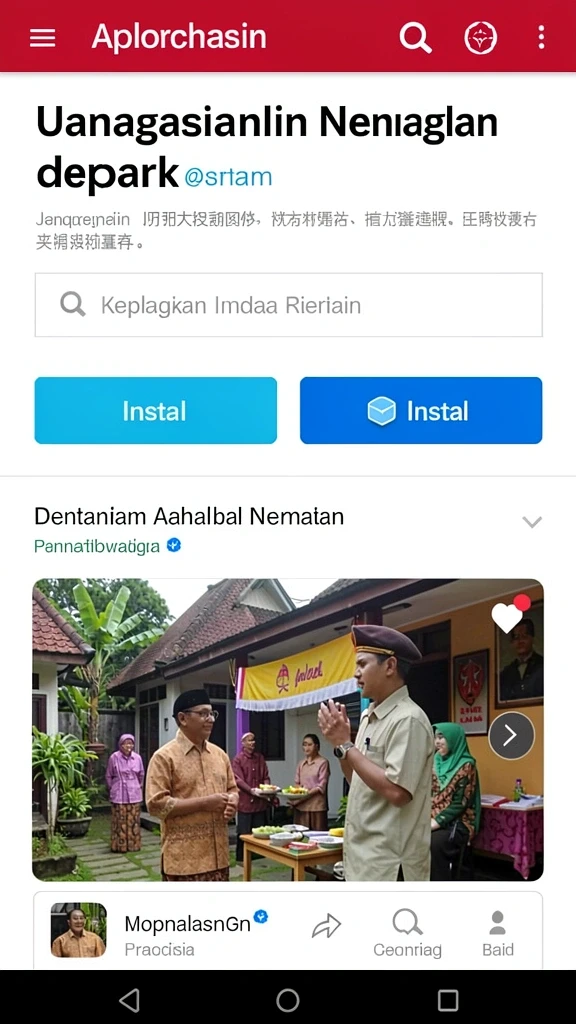 Tampilan menu utama yang menarik dan intuitif.