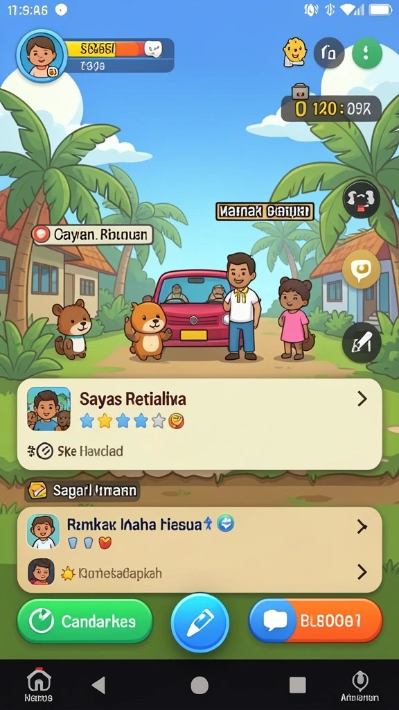 Tangkapan layar menunjukkan level yang penuh tantangan.