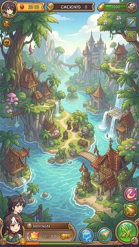 Pemandangan menakjubkan di dunia QTGAME.