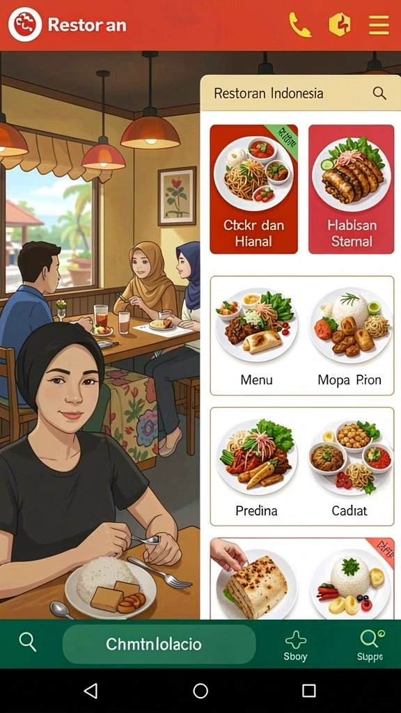 Tampilan antarmuka yang ramah pengguna.