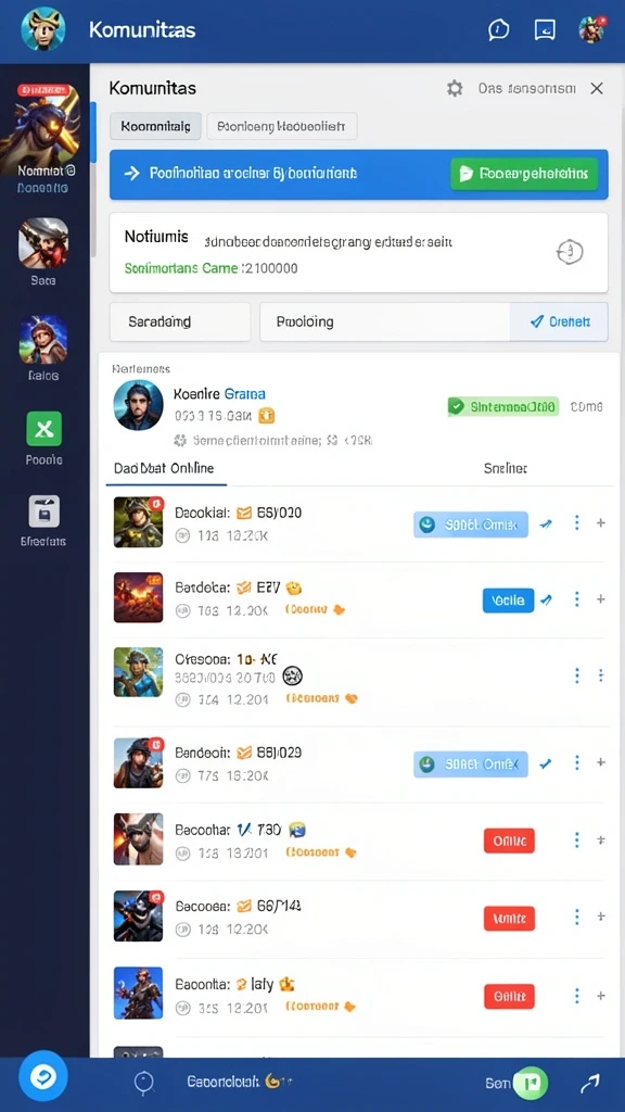 Interaksi multiplayer yang menyenangkan dengan teman.