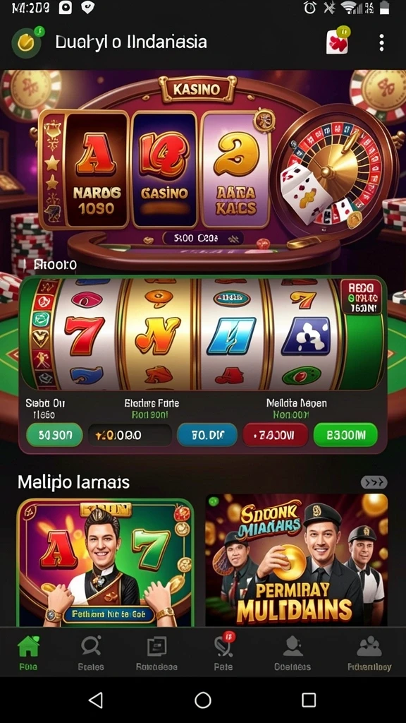 Tampilan menu utama yang intuitif.