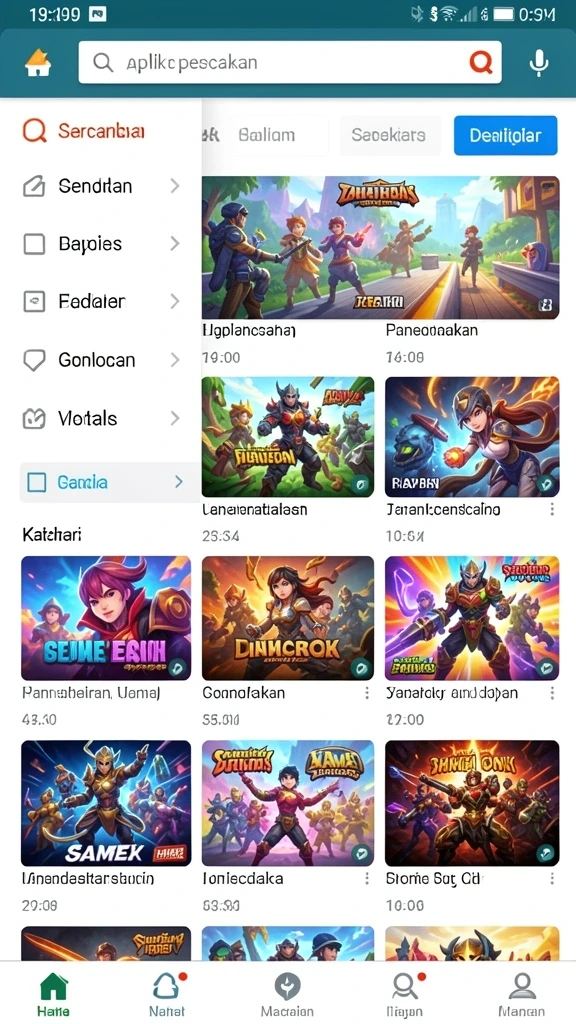 Tangkapan layar menunjukkan menu karakter yang bisa dipilih.