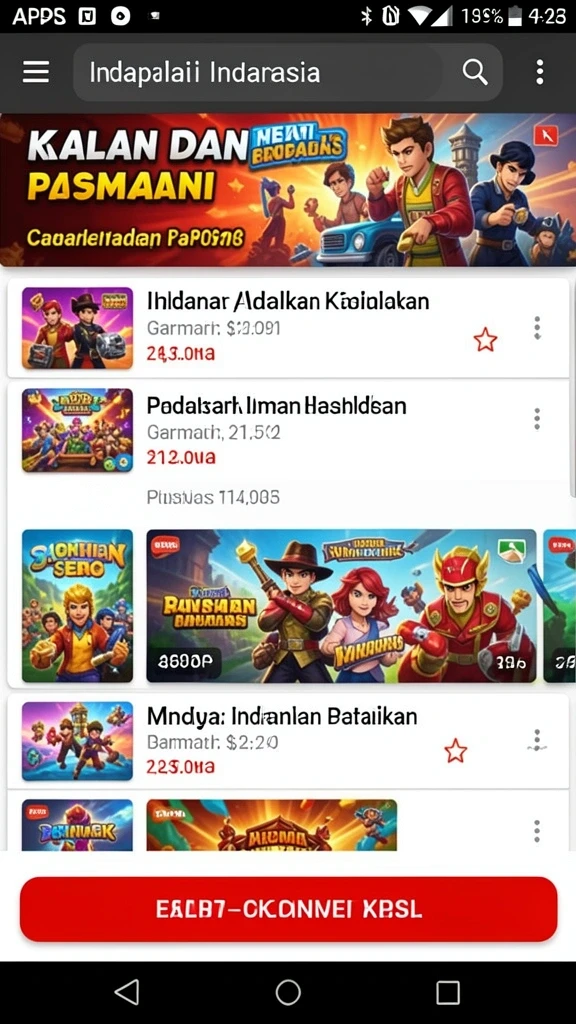 Tangkapan layar menunjukkan papan skor global untuk kompetisi.