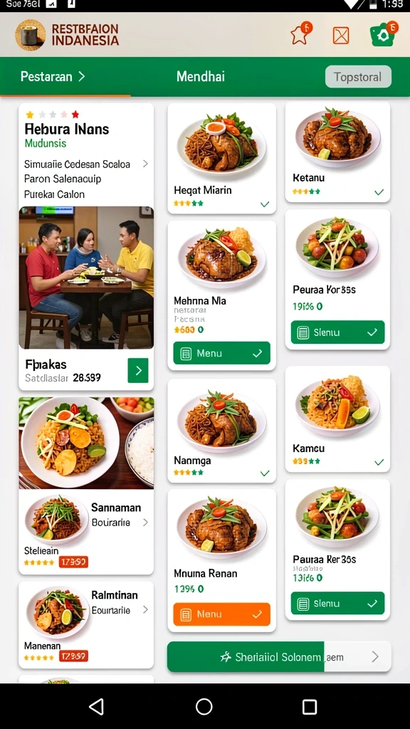 Tampilan antarmuka yang intuitif dan menarik.