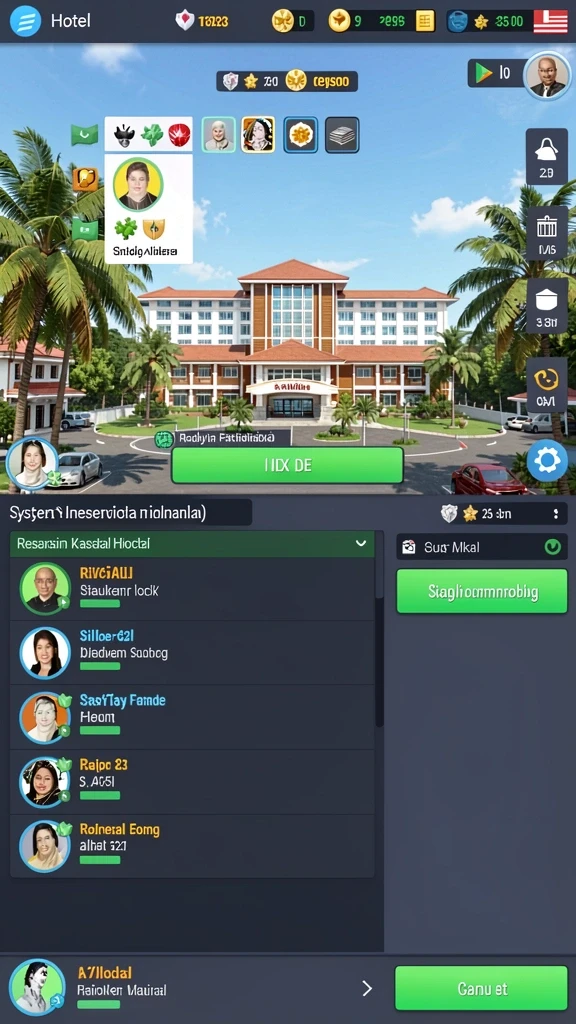 Karakter yang unik dan beragam untuk dipilih.