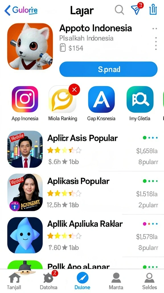 Tampilan antarmuka yang intuitif dan mudah digunakan.