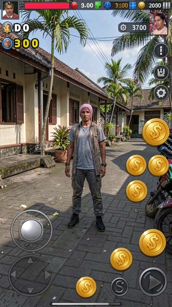 Karakter yang dapat disesuaikan menurut pilihan Anda.